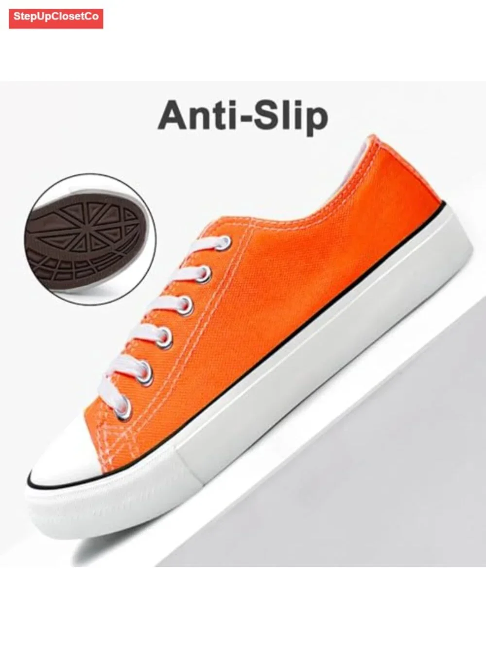 Canvas Low Top Lace Up Casual Sneakers for Women & Men